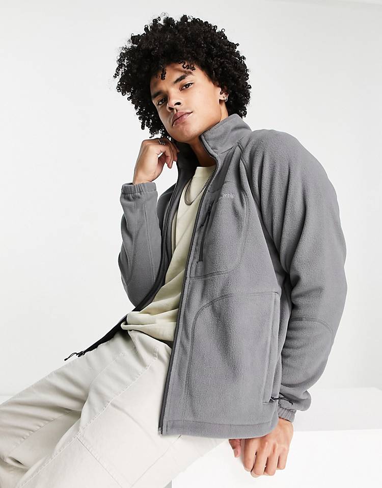 Columbia Fast Trek II full zip tech fleece in gray